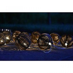 Solární osvětlení - RATTAN KOULE - 10 LED
