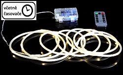 Vánoční LED osvětlení - MINI kabel - 10 m teple bílé