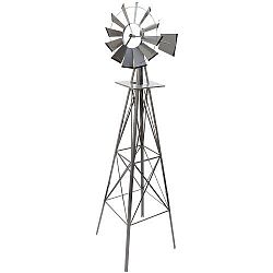 Větrný mlýn stříbřitě šedá, 245 cm - OEM M02660