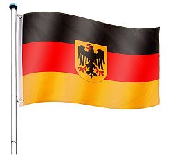 Vlajkový stožár vč. vlajky Německo - 6,50 m