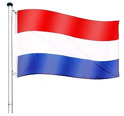 Vlajkový stožár vč. vlajky Nizozemí - 6,50 m