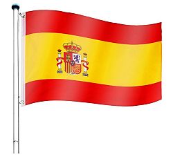 Vlajkový stožár vč. vlajky Španělsko - 6,50 m