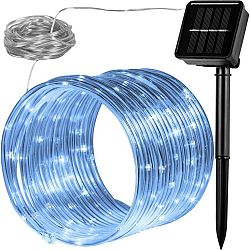VOLTRONIC® 59614 solární světelná hadice, 100 LED, studená bílá
