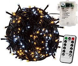 VOLTRONIC® 67408 Vánoční řetěz 10 m,100 LED,teple/stud.bílý+ovladač