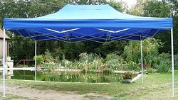 Zahradní párty stan CLASSIC nůžkový - 3 x 4,5 m modrý