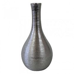 Keramická váza VK62 stříbrná (30,5 cm)
