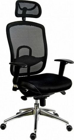 Antares Kancelářská židle Oklahoma PDH šedá síť/šedá látka