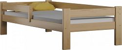 ATAN Dětská Postel DP 018 - Surové dřevo, pro matraci 70x160 cm, bez úložných prostorů