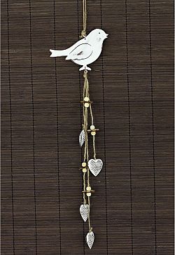 Autronic Kovová dekorace ptáček ZA8668