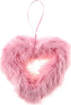 Autronic Růžové srdce z peří AK1900-PINK