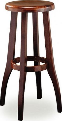 Bernkop Barová dřevěná židle 371 650 Raul - B193, kluzák hnědý s filcem