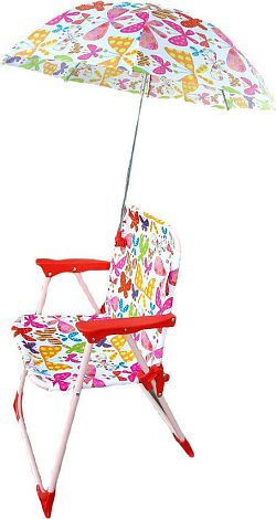 bHome Dětská campingová židlička Motýlci ZLBH1204