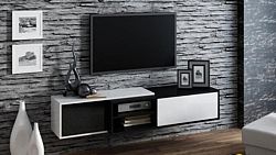Cama Televizní stolek Sigma 1B - černá+bílá/bílá+černá