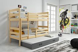 Falco Patrová postel s přistýlkou Norbert borovice/grafit