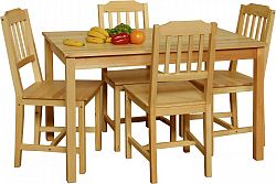 Idea Stůl + 4 židle 8849 lak