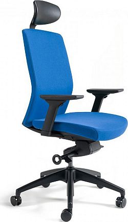 Office Pro Kancelářská židle J2 SP černý plast - tmavě modrá 211