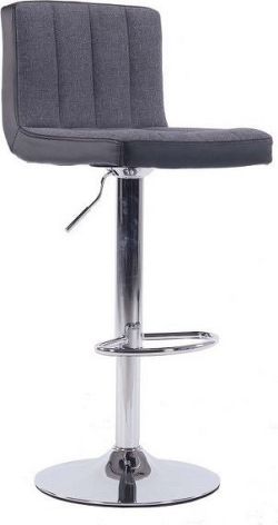 Tempo Kondela Barová židle HILDA - šedá / černá + kupón KONDELA10 na okamžitou slevu 10% (kupón uplatníte v košíku)
