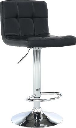 Tempo Kondela Barová židle KANDY NEW - černá ekokůže / chrom + kupón KONDELA10 na okamžitou slevu 3% (kupón uplatníte v košíku)