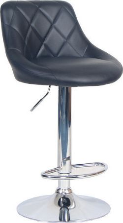 Tempo Kondela Barová židle MARID - černá ekokůže/chromová + kupón KONDELA10 na okamžitou slevu 3% (kupón uplatníte v košíku)