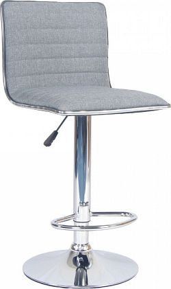 Tempo Kondela Barová židle PINAR - šedá/chrom + kupón KONDELA10 na okamžitou slevu 3% (kupón uplatníte v košíku)