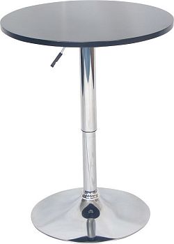 Tempo Kondela Barový stůl s nastavitelnou výškou BRANY New - černá + kupón KONDELA10 na okamžitou slevu 3% (kupón uplatníte v košíku)