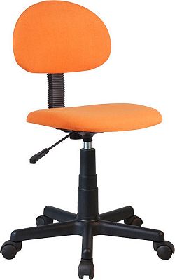 Tempo Kondela Dětská kancelářská židle SALIM - černá / oranžová + kupón KONDELA10 na okamžitou slevu 3% (kupón uplatníte v košíku)