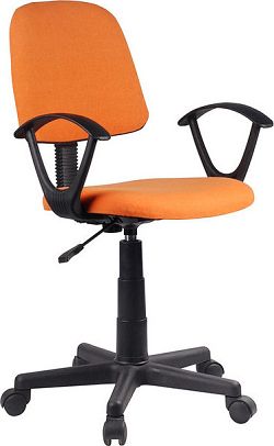 Tempo Kondela Kancelářská židle TAMSON - oranžová / černá + kupón KONDELA10 na okamžitou slevu 3% (kupón uplatníte v košíku)