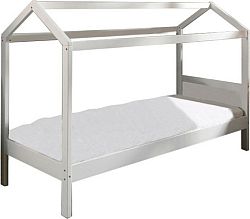 Tempo Kondela Montessori postel IMPRES - bílá/borovicové dřevo + kupón KONDELA10 na okamžitou slevu 3% (kupón uplatníte v košíku)