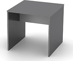 Tempo Kondela  stůl, grafit / bílá, RIOMA TYP 17 + kupón KONDELA10 na okamžitou slevu 10% (kupón uplatníte v košíku)