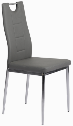 Jídelní židle Melanie, šedá ekokůže