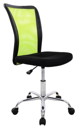Kancelářská židle Spirit, černá/limetově zelená