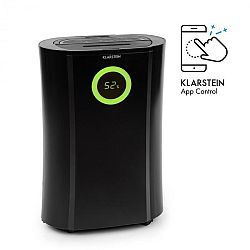 DryFy Pro Connect, odvlhčovač vzduchu Klarstein, WiFi, komprese, 20l/d, 20m², 370 W, černý