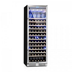Klarstein Vinovilla Grande, velkoobjemová vinotéka, chladnička, 425l, 165 fl., 3barevné LED osvětlení