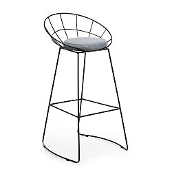 DekorStyle Barová stolička Shibo černá