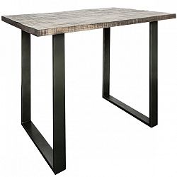Hector Barový stůl Iron Craft šedý/mango