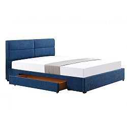 Hector Čalouněná postel Apato 160x200 dvoulůžko - modré 