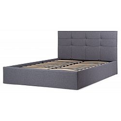 Hector Čalouněná postel Calabria 160x200 dvoulůžko - šedé 