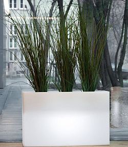 MONUMO Květináč Lungo Maxi s osvětlením bílý