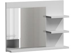 Shoptop Koupelnová polička se zrcadlem LUMO L3 bílá mat