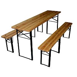 TZB Zahradní sestava stůl + 2 lavice