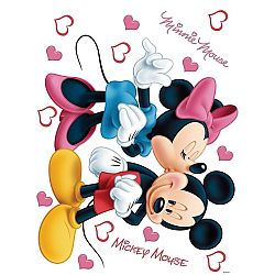 AG Art Samolepicí dekorace Minnie a Mickey, 42,5 x 65 cm 
