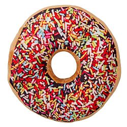 Jahu Tvarovaný polštářek Donut barevná posypka, 38 cm