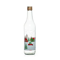 Skleněná láhev s víčkem Snow Village 0,5 l