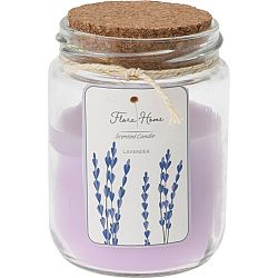 Svíčka ve skle Flora home Lavender, 6,5 x 9,5 cm