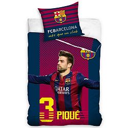 Tip Trade Bavlněné povlečení FC Barcelona Pique, 140 x 200 cm, 70 x 80 cm, 140 x 200 cm, 70 x 80 cm