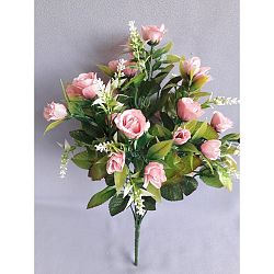 Umělá kytice Růže, růžová X184/růžová