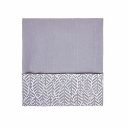 Womar Dětská bavlněná deka Velvet šedá, 75 x 100 cm