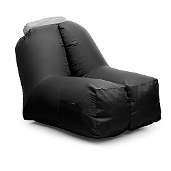 Blum Airchair, nafukovací křeslo, 80 x 80 x 100 cm, batoh, pratelné, polyester, černé