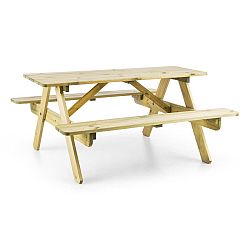 Blum Picknickerchen, dětský piknikový stůl, hrací stůl, pravé borovicové dřevo