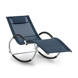 Blum Westwood Rocking Chair, houpací lehátko, ergonomické, hliníkový rám, tmavomodré